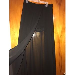 Maxi skirt with shorts underneath